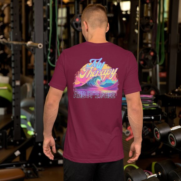 MUDPUPs My Therapy Surf TShirt for Surfer Girl Vacay Shirt for Surf Party Beach - Picture 13 of 16